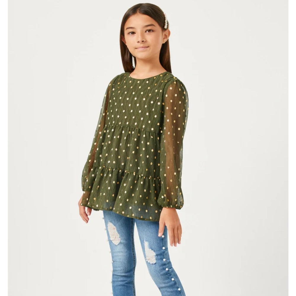 Metallic Dot Tunic by Hayden Girls